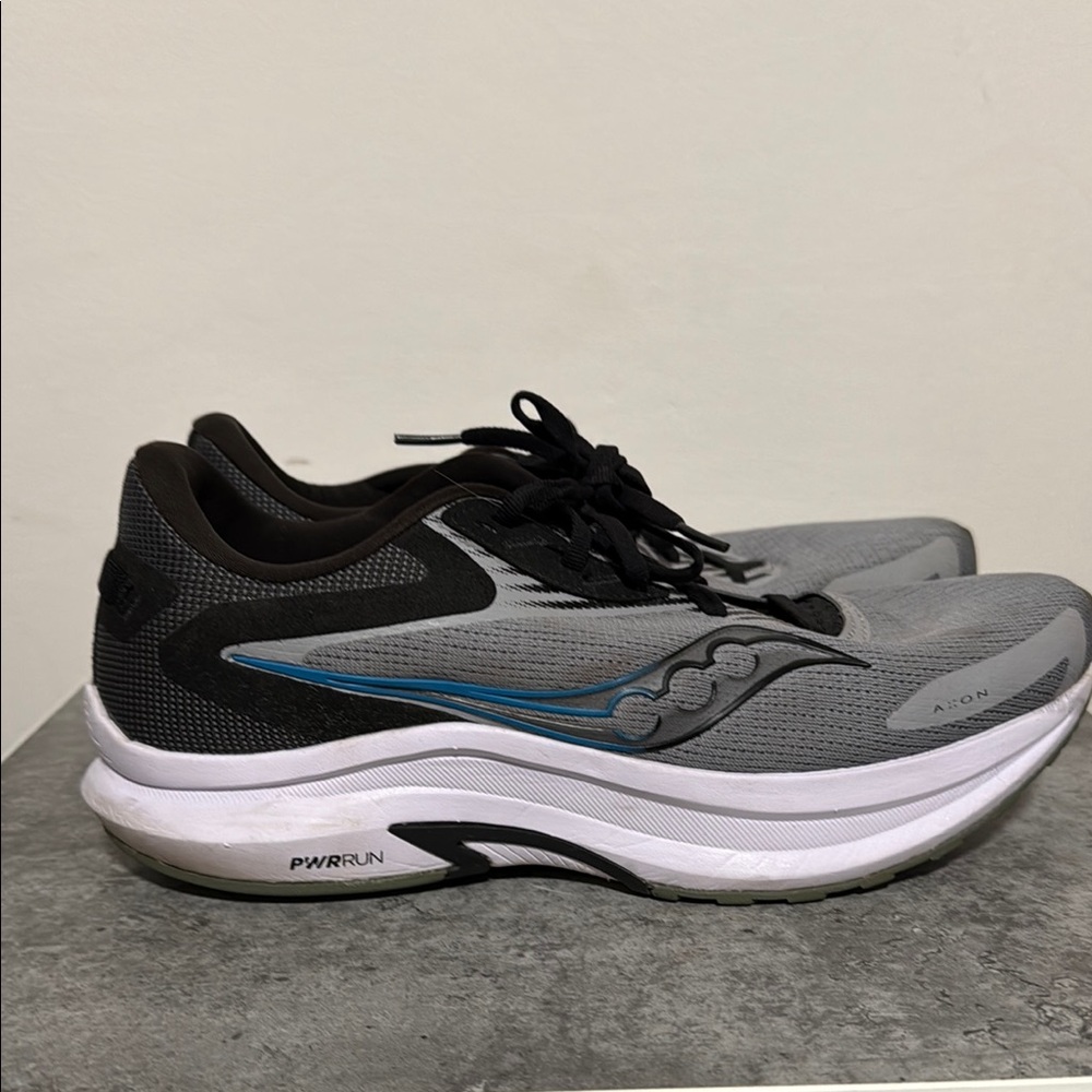 Saucony Gray and Black Running Shoes